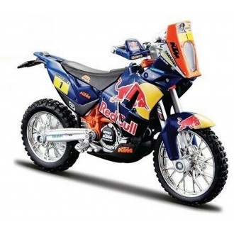 Bburago KTM 450 Red Bull Dakar Rally Blue 1:18 Scale 18-51071