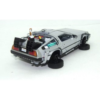 Welly Delorean Time Machine Back To The Future 2 with Adjustable Hover Mode Wheels 1:24 Scale 22441FV