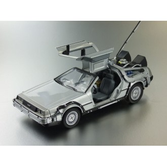 Welly Delorean Time Machine Back To The Future 1 OUTATIME 1/24 Scale 22443W