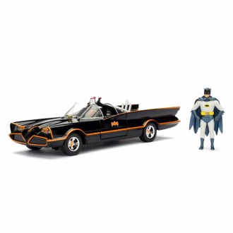 Jada Toys Batmobile Batman Classic TV Series 1966 with Batman and Robin Hollywood Rides 1:24 Scale 253215001