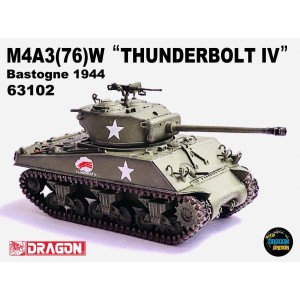 Dragon Armor M4A3(76)W "Thunderbolt IV" Bastogne 1944 1:72 Scale 63102 