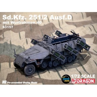 Dragon Armor Sd.KFz. 251/2 Ausf.D mit Wurfahmen 40 Half-Track World War II 1:72 Scale 63157