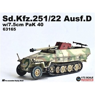 Dragon Armor Neo Sd.Kfz.251/22 Ausf.D w/7.5cm PaK 40 Unidentified Unit 1945 1:72 Scale 63165