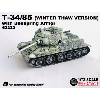 Neo Dragon Armor T-34/85 with Bedspring Armour (Winter Thaw Version) Special Edition 1:72 Scale 63222 