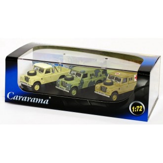 Oxford Cararama Land Rover 3 piece Set Series III 1:72 Scale 713PND