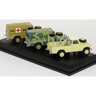 Oxford Cararama Land Rover 3 piece Set Series III 1:72 Scale 713PND