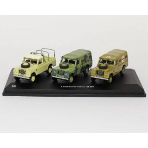 Oxford Cararama Land Rover 3 piece Set Series III 1:72 Scale 713PND 