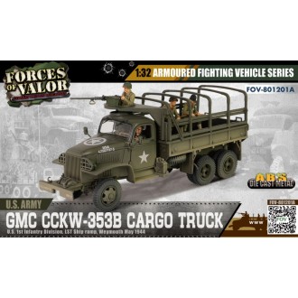 Forces of Valor GMC CCKW-353B US Army Cargo Truck US 1st Infantry LST Ship Ramp Weymouth May 1st 1944 1:32 Scale 801201A