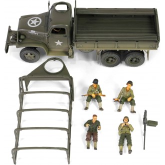 Forces of Valor GMC CCKW-353B US Army Cargo Truck US 1st Infantry LST Ship Ramp Weymouth May 1st 1944 1:32 Scale 801201A