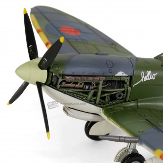 Forces of Valor MK British Supermarine Spitfire MK.IX 210 "Tolly Hello" Gustav E. Lundquist, Test Pilot for the USAAF (Long Range Experimental) 1:72 Scale 812005A