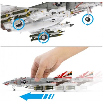 Forces of Valor F-4B 200 Phantom 11 VF-111 'Sundowners' U.S. Navy USS Coral Sea 1970 1:72 Scale 814051A