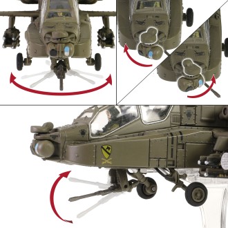 Forces of Valor U.S. Army Boeing Apache AH-64D Attack helicopter 99-5135 of C Company, 1-227 ATKHB, 1st Cavalry Division, 11th Aviation Regiment (Attack), Karbala, Operation Iraq Freedom, March 2003 1:72 Scale 821008A