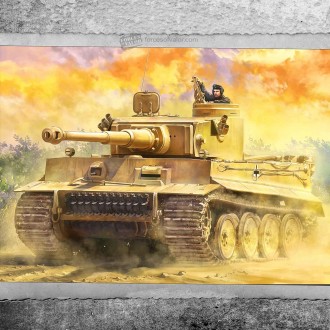 Forces of Valor German Tiger I tank (Early Production) Tunisia Spring 1943 1:72 Scale Kit 873001A