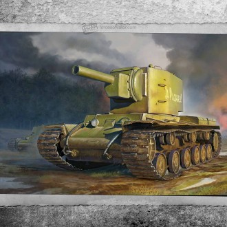 Forces of Valor Russian Heavy tank KV-2 Ukraine Summer 1941 1:72 Scale Kit 873003A