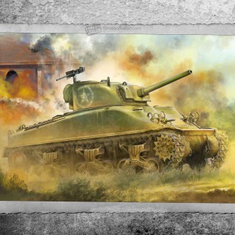 Forces of Valor U.S. M4A1 Sherman tank France August 1944 1:72 Scale Kit 873004A