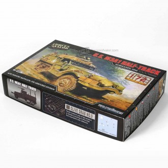 Forces of Valor U.S. M3A1 Half-track Normandy 1944 1:72 Scale Kit 873007A