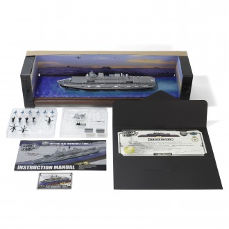 Forces of Valor British HMS Invincible (RO5) Light Aircraft Carrier Falklands War 1982 Waterline Series Limited Edition 1:700 Scale 955001A