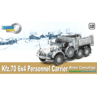 Dragon Armor Kfz.70 6x4 Personnel Carrier Winter Camouflage Eastern Front 1943 1:72 Scale 60501