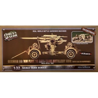 Forces of Valor German 88mm Flak 18 Anti-Tank Artillery Gun North Africa 1942 1/32 Scale 801008B