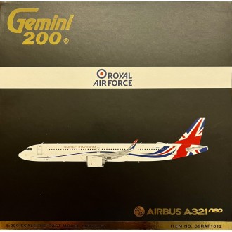 Gemini 200 Royal Air Force RAF Airbus A321 Neo G-XATW 1:200 Scale G2RAF1012