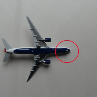 Gemini Jets British Airways Boeing 777-200ER G-YMMS 1:400 Scale GJBAW2117 Missing Front Landing Gear Wheels