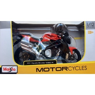 Maisto MV Agusta Brutale 1090 R 1/12 Scale Diecast Model Motorcycle Red