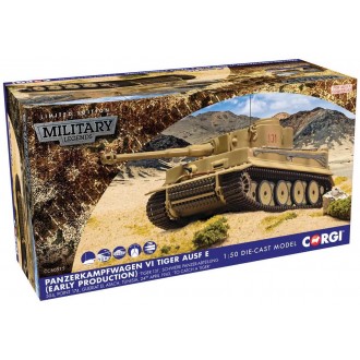 Corgi Panzerkampfwagen VI Tiger Ausf E (Early production) ‘Tiger 131’ Schwere Panzer-Abteilung 504 Point 174 Gueriat el Atach Tunisia 24th Apr 1943 'To Catch a Tiger' 1:50 Scale CC60515