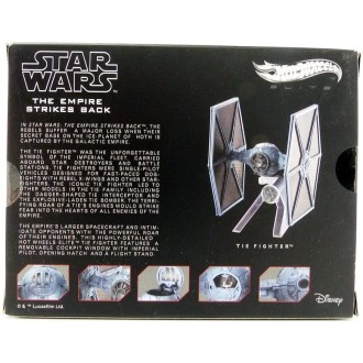 Hot Wheels Star Wars Empire Strikes Back Elite Imperial Tie Fighter 1:18 Scale CMC92 