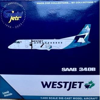 Gemini Jets Westjet Link/Pacific Coastal Airlines Saab 340B C-GOIA 1:400 Scale GJWJA2212