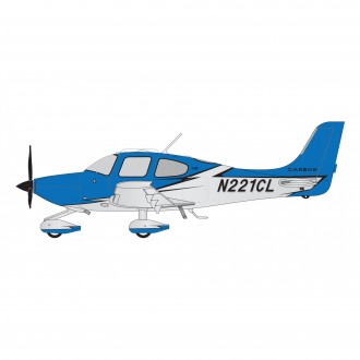 Gemini Jets General Aviation Cirrus Aircraft SR22 N221CL 1:72 Scale GGCIR017