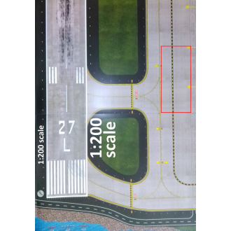 Gemini Jets Official Airside / Landside Airport Mat Set 1/400 and 1/200 Scale GJAPS006 - Damaged - 1:200 Side has Minor Scratches