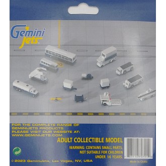 Gemini Jets Airport Service Support Vehicles Set 1:400 Scale GJARPTSETA