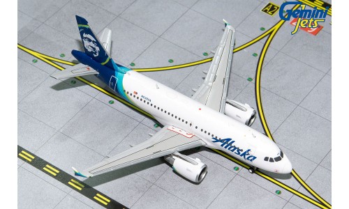 Gemini Jets Alaska Airlines Airbus A319 N530VA 1:400 Scale GJASA1851 