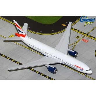 Gemini Jets British Airways Boeing 777-200ER G-YMMS 1:400 Scale GJBAW2117 Missing Front Landing Gear Wheels 