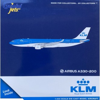 Gemini Jets KLM Royal Dutch Airlines Airbus A330-200 PH-AOM 1:400 Scale GJKLM1874