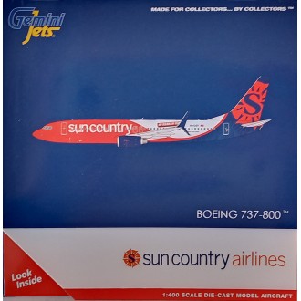 Gemini Jets Sun Country Airlines Boeing 737-800 N842SY 1:400 Scale GJSCX1960