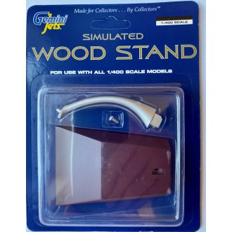 Gemini Jets Simulated Wood Display Stand For 1/400 Scale Models GJSTD1487