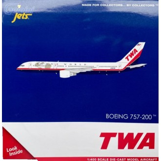 Gemini Jets TWA Trans World Airlines Boeing 757-200 N725TW 1:400 Scale GJTWA1982