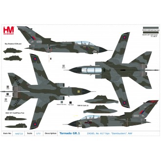 Hobby Master Tornado GR.1 ZA585 Royal Air Force No. 617 Sqn. Dambusters 1:72 Scale HA6719